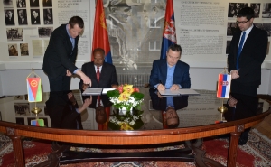 Signing the agreement Minister Dacic with Foreign Minister of Eritrea