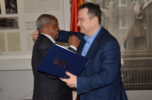 Signing the agreement Minister Dacic with Foreign Minister of Eritrea