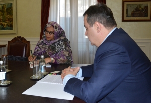 Minister Dacic meets with the Ambassador of Sudan