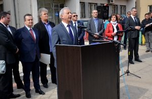 Minister Dacic with the Prime Minister of Bulgaria in Bosilegrad