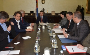 Minister Dacic with the delegation of the European Council on Foreign Relations