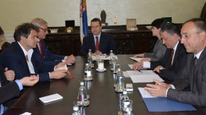 Minister Dacic with the delegation of the European Council on Foreign Relations