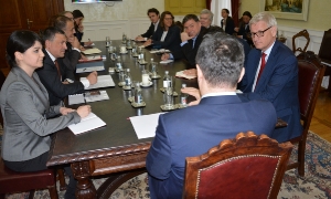 Minister Dacic with the delegation of the European Council on Foreign Relations