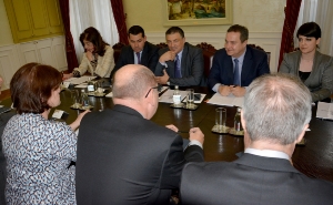 Minister Dacic meets with Urban Ahlin