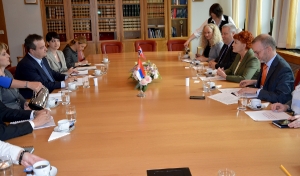 Dacic with representatives of the Committee for Foreign Policy and Security of the Parliament of Norway