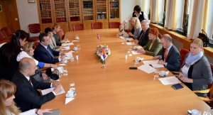 Dacic with representatives of the Committee for Foreign Policy and Security of the Parliament of Norway