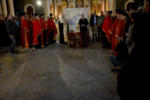 Minister Dacic attended the ceremony marking the first delivery of a mosaic in the Temple of St Sava