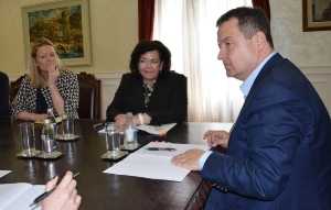 Minister Dacic meets with Karen Pierce