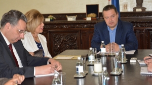 Minister Dacic meets with Moushira Khattab