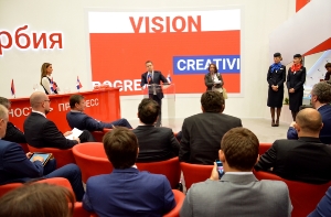 Minister Dacic at the opening stand of Serbia at the St. Petersburg Forum