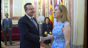 Minister Dacic meets with the President of the Parliament of Spain