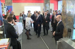 Ministers Dacic and Kurtz at the opening of the exhibition