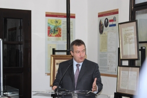 Minister Dacic at the ceremony