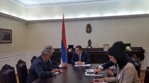 Meeting of Minister Dacic with Advisor to the President of Palestine