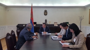 Meeting of Minister Dacic with Advisor to the President of Palestine