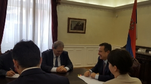 Meeting of Minister Dacic with Advisor to the President of Palestine