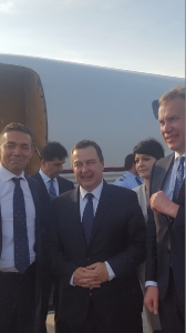 Minister Dacic welcomed the foreign ministers of Norway and Macedonia