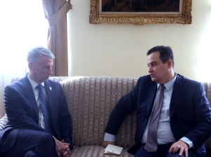 Meeting of Minister Dacic with Canadian General Andrew Leslie