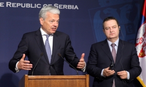 Press Conference of Ministers Dacic and Reynders