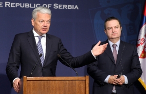 Press Conference of Ministers Dacic and Reynders