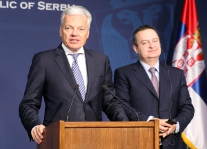 Press Conference of Ministers Dacic and Reynders