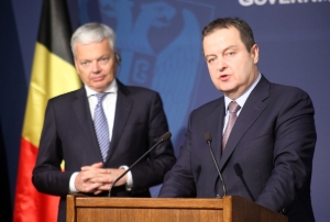 Press Conference of Ministers Dacic and Reynders