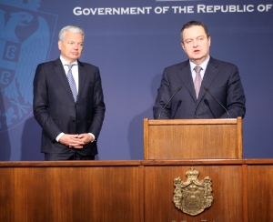 Press Conference of Ministers Dacic and Reynders