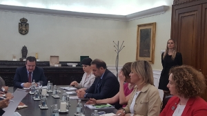 Minister Dacic meets with Taleb Rifai 