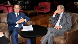 Meeting of Minister Dacic with Johannes Hahn