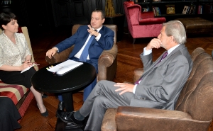 Meeting of Minister Dacic with Johannes Hahn