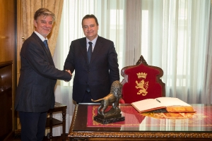 Minister Dacic meets with Mayor of Saragossa