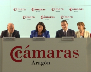 Minister Dacic at the Aragon Chamber of Commerce