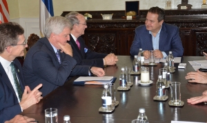 Minister Dacic with Secretary of State Maryland John C. Wobensmith