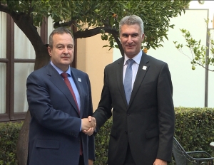 Minister Dacic - Mr. Carmelo Abela, MFA Malta