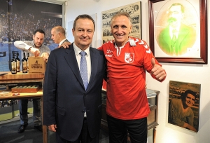 Minister Dačić visits the Football Museum in Montevideo