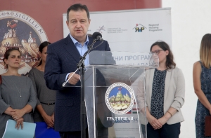Ivica Dacic at the festive ceremony of moving to refugee apartments in Vrsac