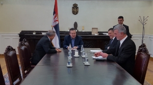 Minister Dacic meets with the Ambassador of Palestine