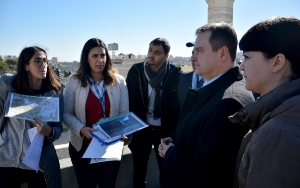 Minister Dacic visited the Aida refugee camp