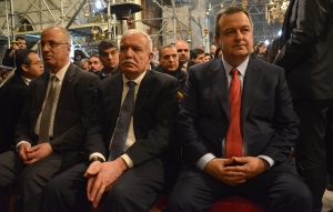 Minister Dacic during the midnight mass at the Church of the Nativity of Jesus Christ in Bethlehem
