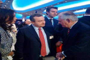 Minister Dacic with Rex Tillerson