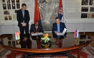 Signing the agreement Minister Dacic with Foreign Minister of Eritrea
