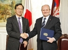 Потписивање Споразума о донацији Владе Јапана Влади Републике Србије