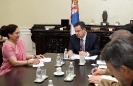 Sastanak ministra Ivice Dačića sa ambasadorkom Indije u Beogradu Narinder Čauhan [23.7.2014.]