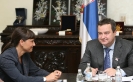 Razgovor PPV i MSP Dačića sa Deborom Serakjani, predsednicom italijanske regije Frijuli Venecija Djulija [9.7.2014.]