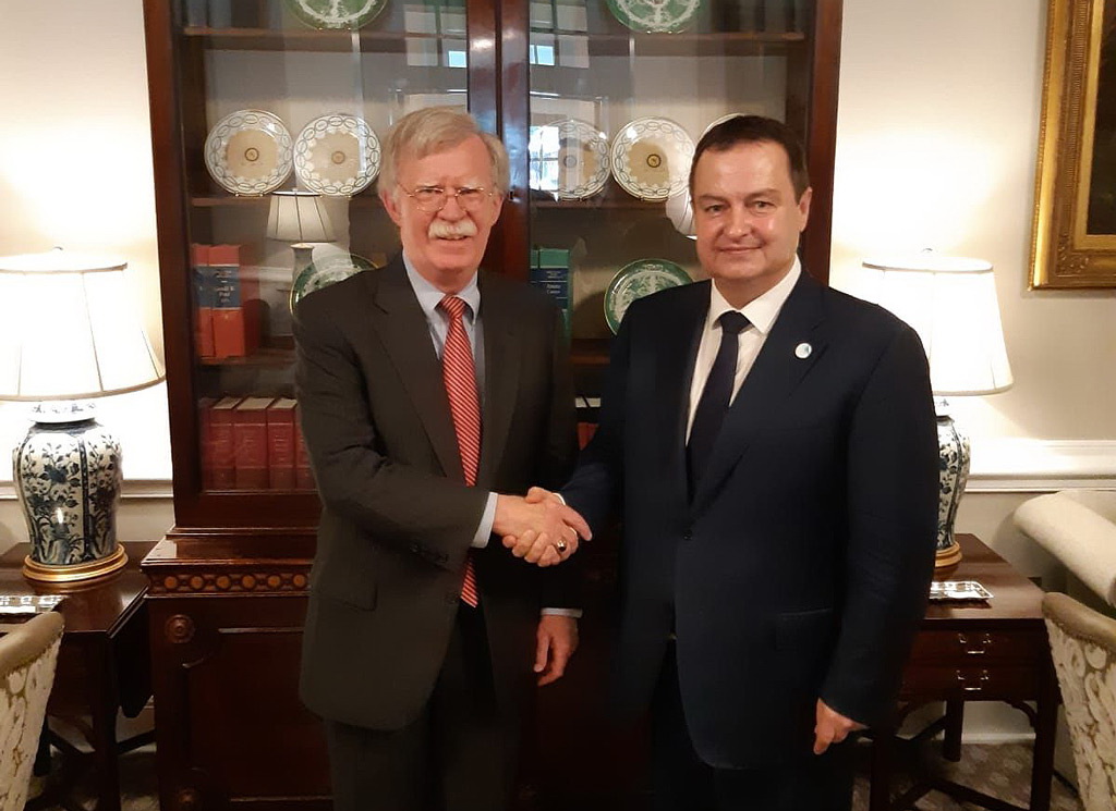 Ivica Dacic with John Bolton