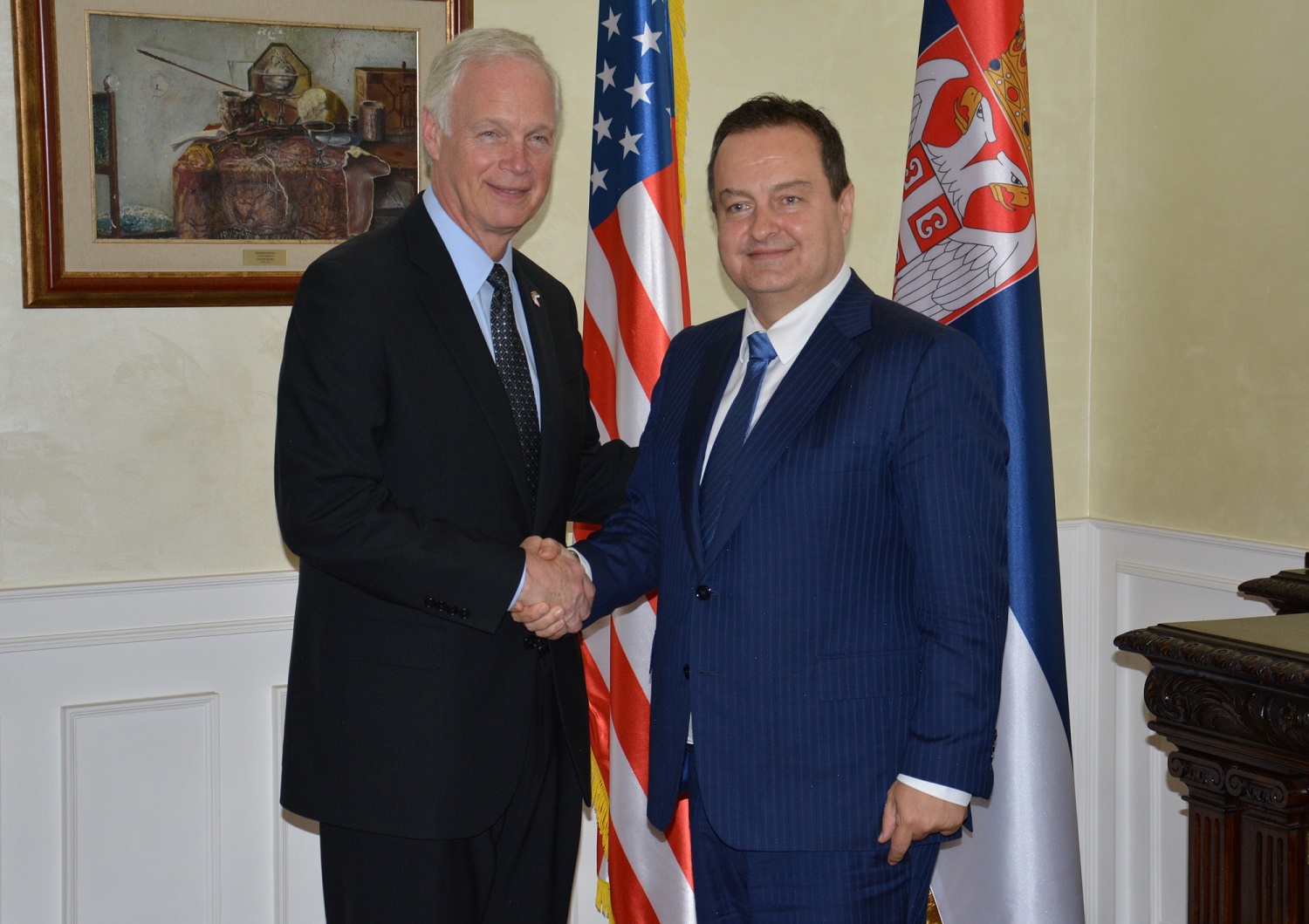 Ivica Dacic with Ron Johnson