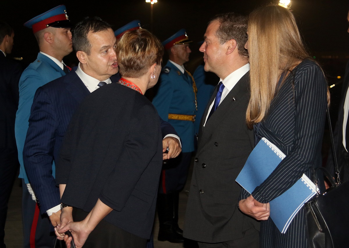 Medvedev ispracaj Bg