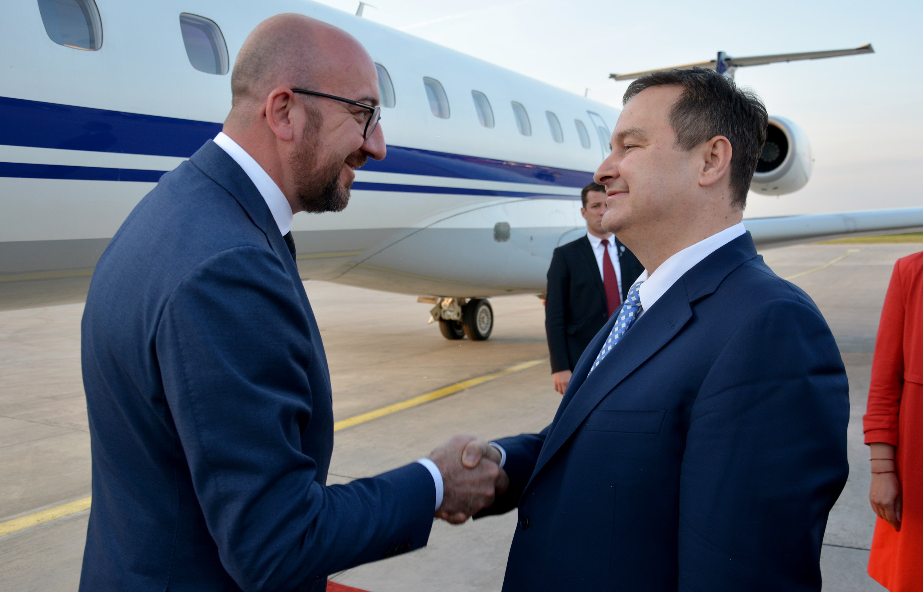 Ivica Dacic and Mr. Charles Michel