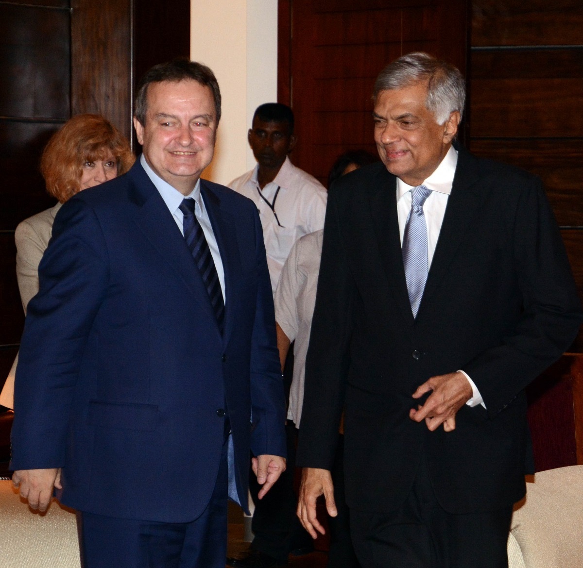 Ivica Dacic with Ranil Wickremesinghe