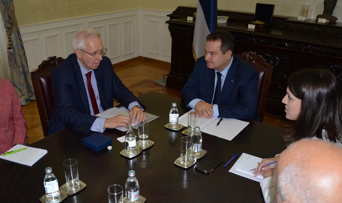 Ivica Dacic with Mr. Rolf Wenzel